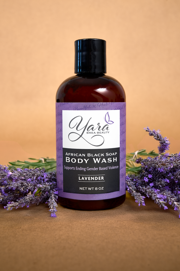 African Black Soap Body Wash Lavender